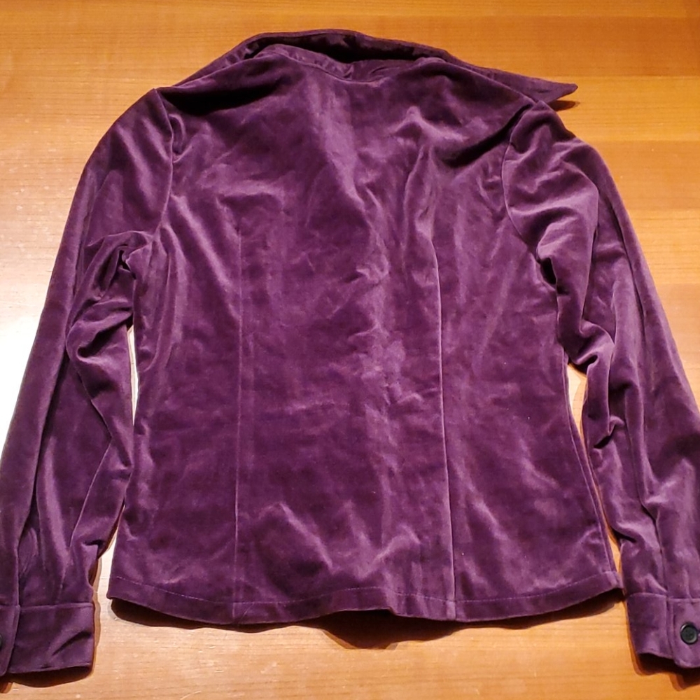 Velour Button Up - Picture 2 of 2